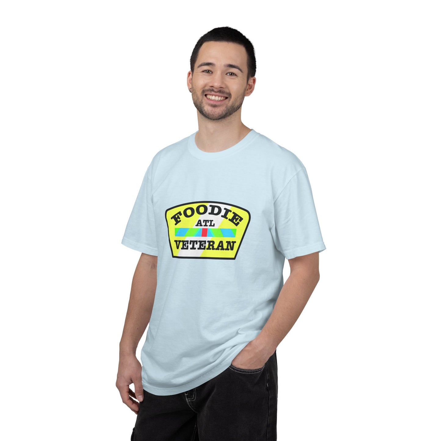 L.O.E.F Foodie Veteran ATL Unisex Tee Shirt (Yellow and Black)