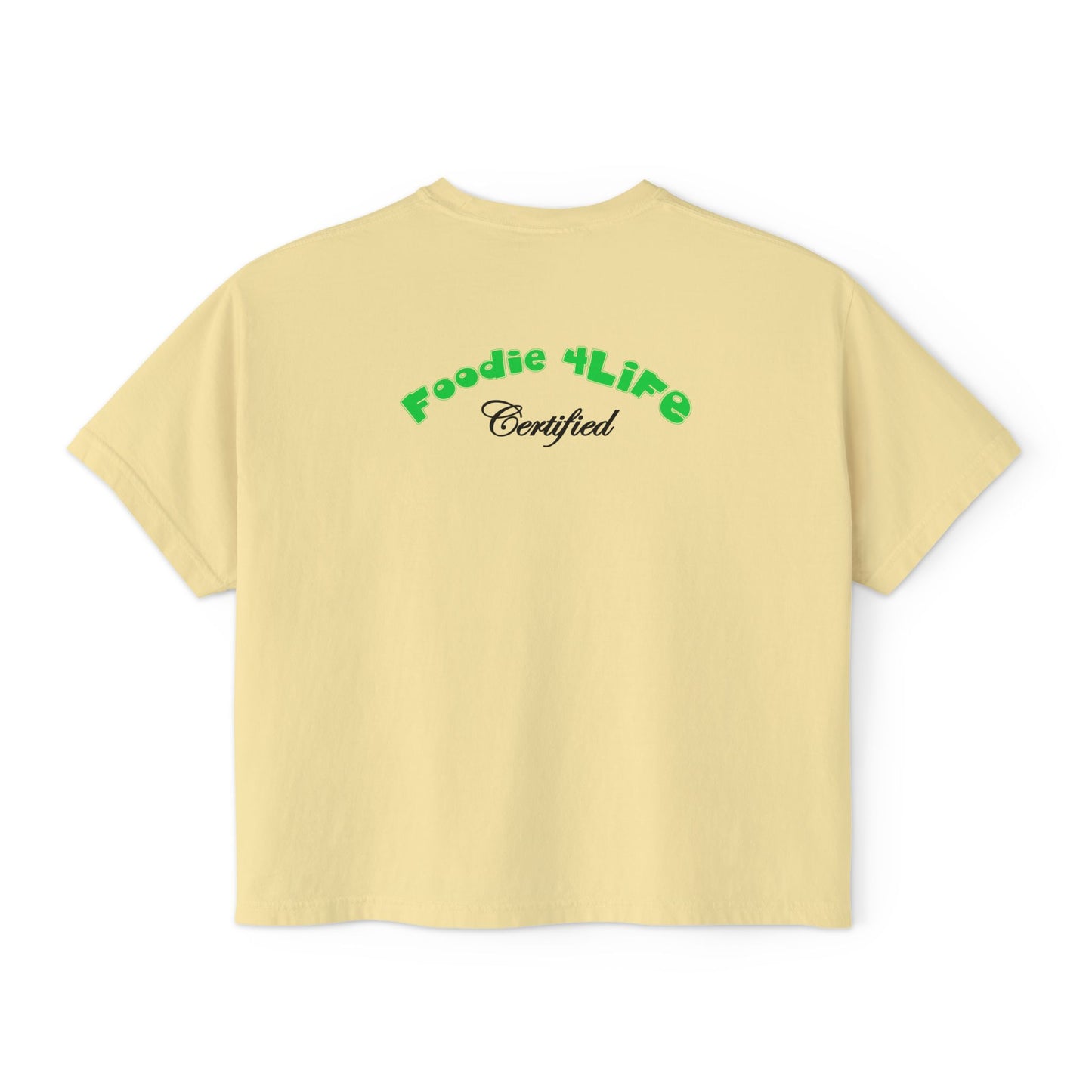 L.O.E.F Foodie 4Life Certified Boxy Tee (Machalite Green)