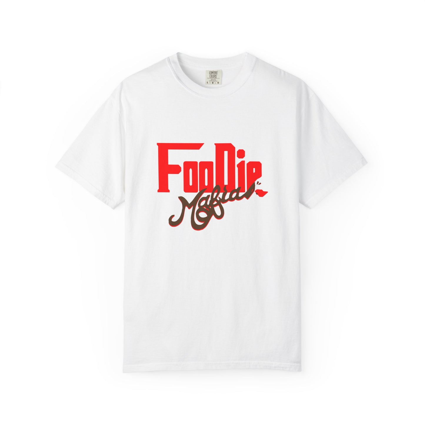 L.O.E.F Red Foodie Mafia Unisex Tee Shirt (Dark Brown)