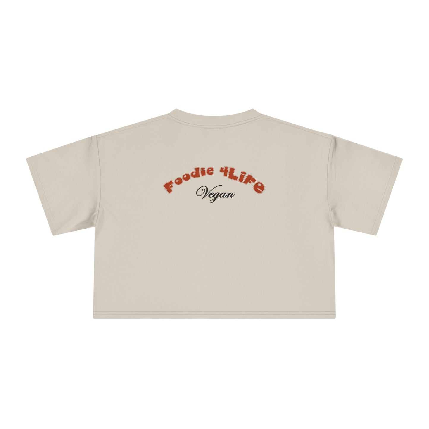 L.O.E.F Foodie 4Life Vegan Crop Tee (Rust)