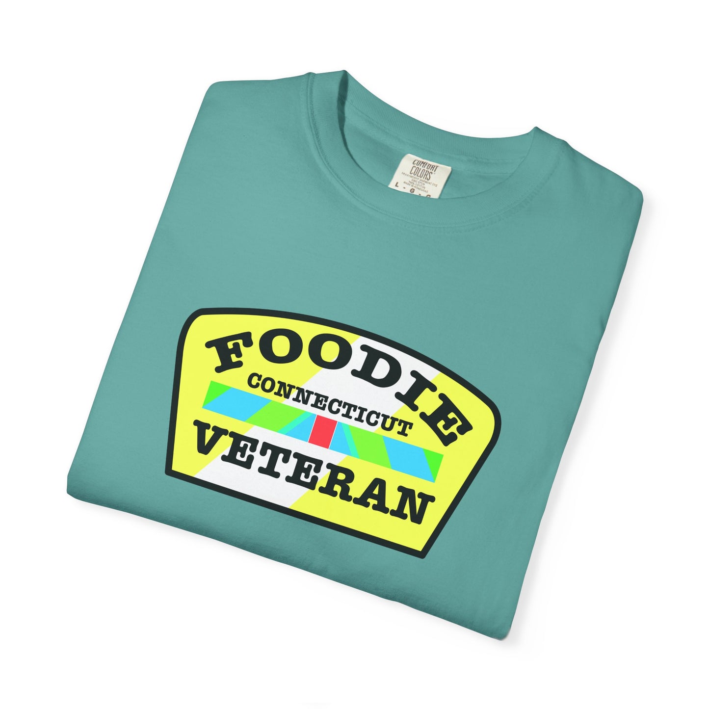L.O.E.F Foodie Veteran CONNECTICUT Unisex Tee Shirt (Yellow)