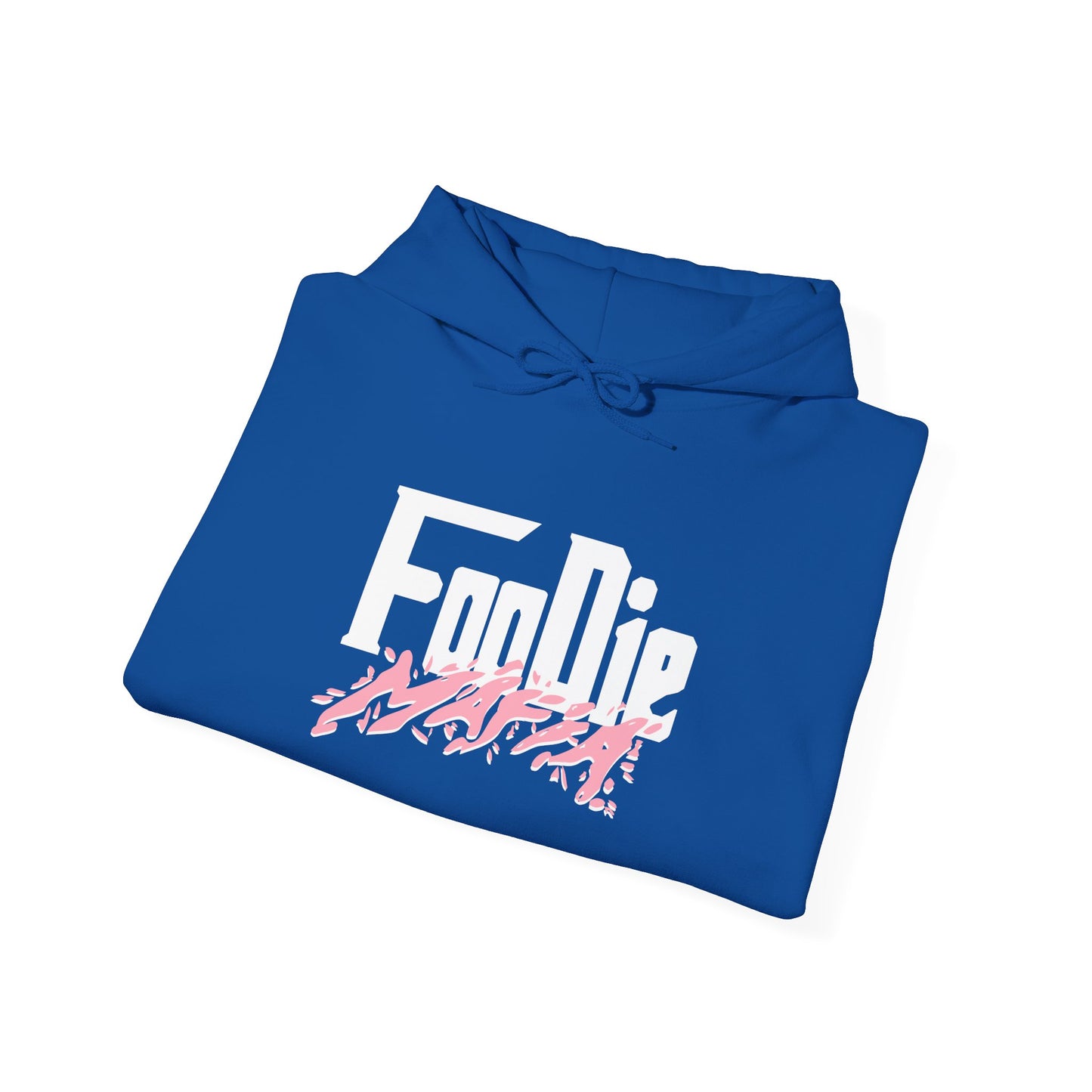 L.O.E.F White Foodie Mafia Unisex Hooded Sweatshirt (Soft Pink)