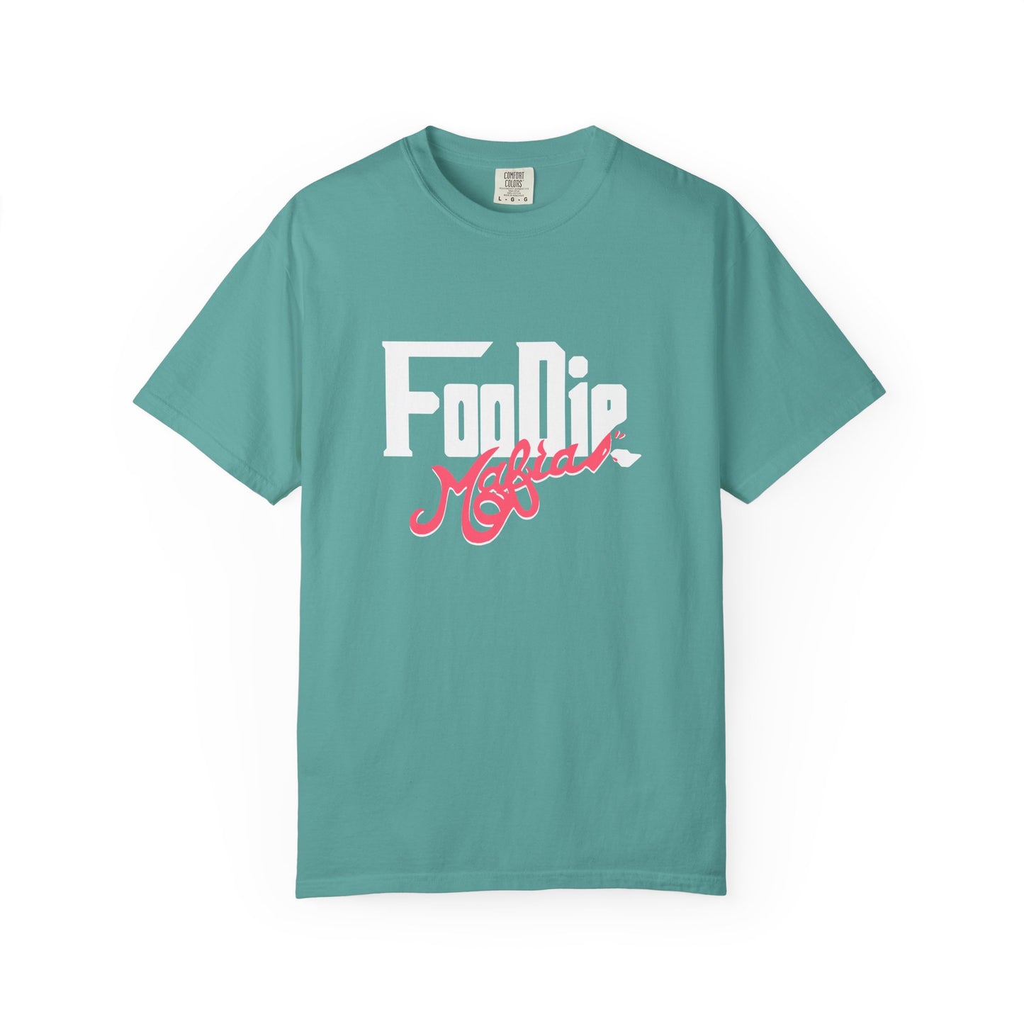 L.O.E.F White Foodie Mafia Unisex Tee shirt (Fiery Red)