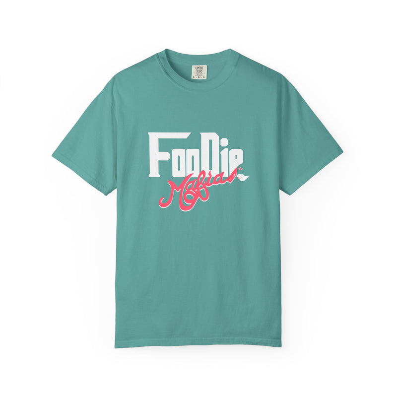 L.O.E.F White Foodie Mafia Unisex Tee shirt (Fiery Red)
