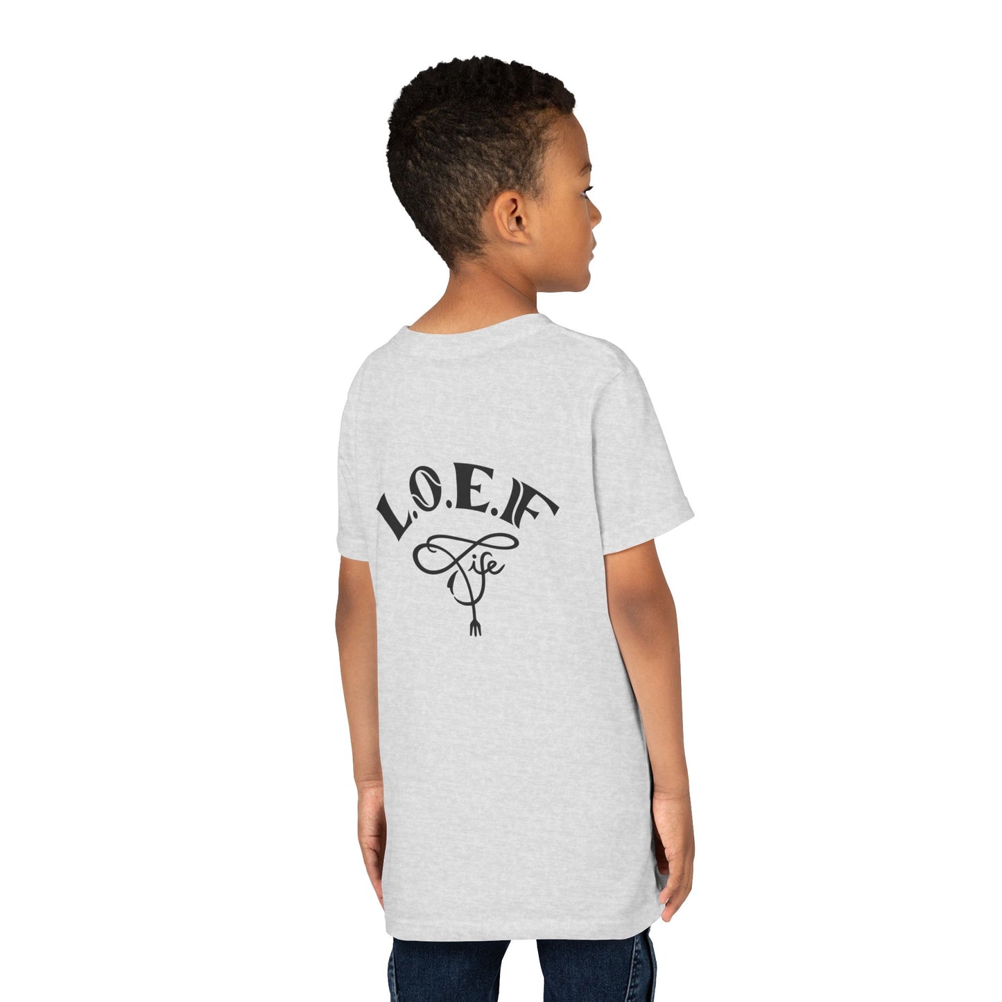L.O.E.F Foodie 4Life Young Tee Shirt  (Fiery Red)
