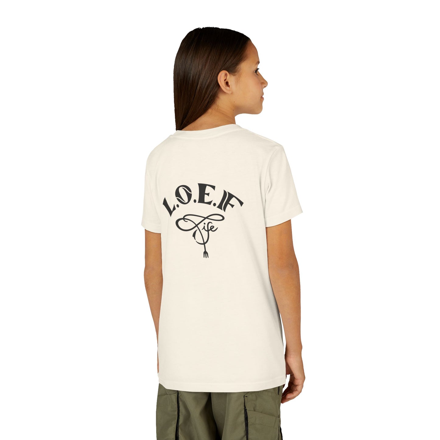 L.O.E.F Foodie 4Life Young Tee Shirt  (Fiery Red)