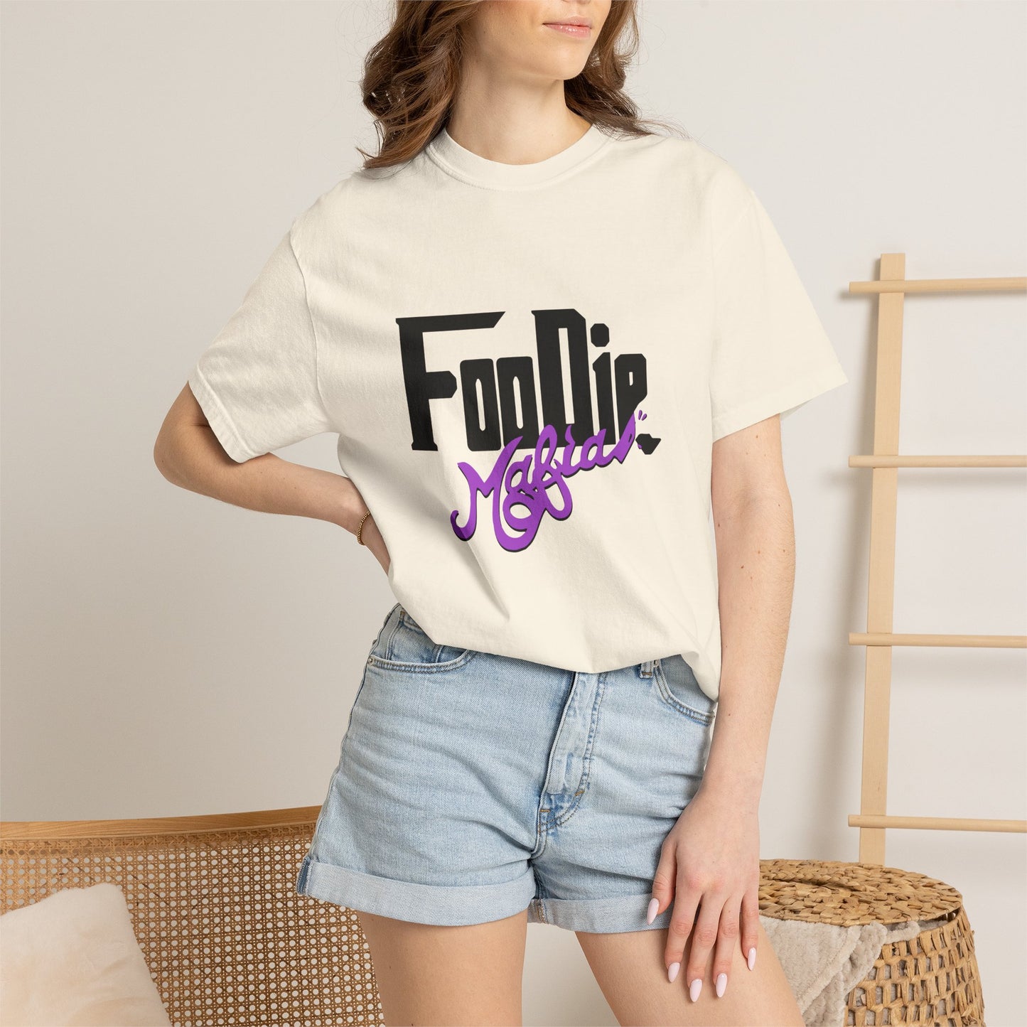 L.O.E.F Foodie Mafia Unisex Tee shirt (Bright Purple)