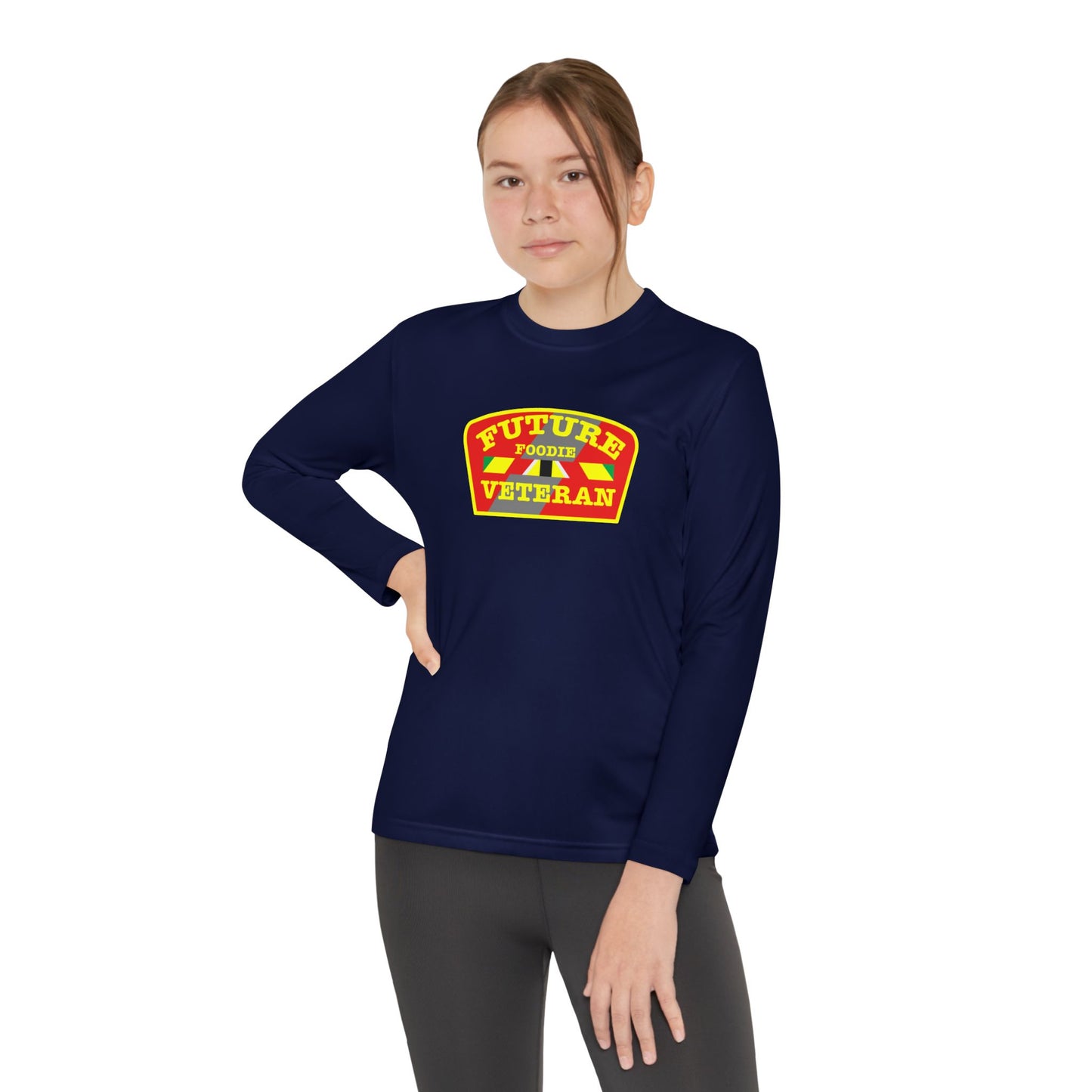 L.O.E.F Future Foodie Veteran Youth Long Sleeve Tee (Yellow and Red)
