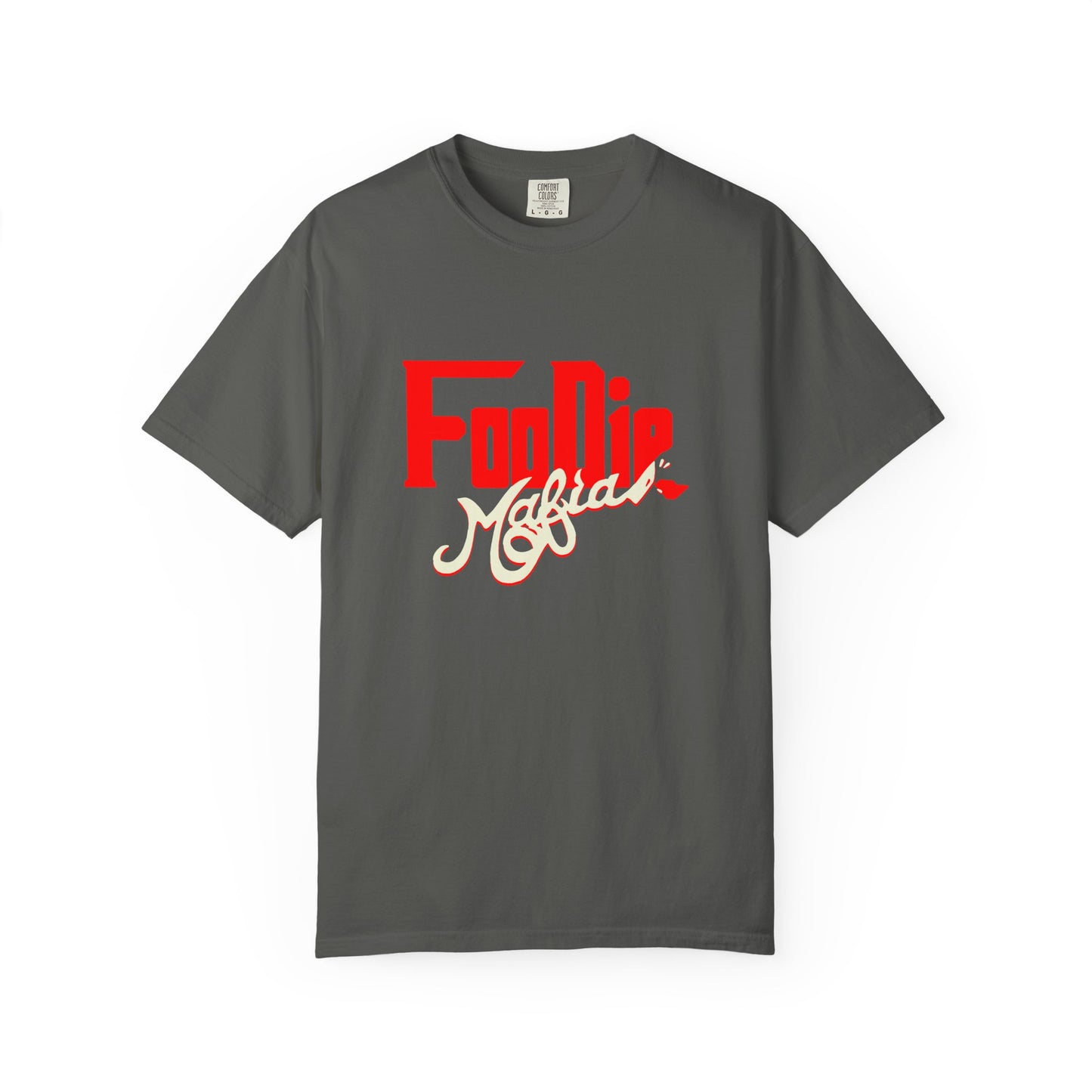 L.O.E.F Red Foodie Mafia Unisex Tee shirt (Beige)