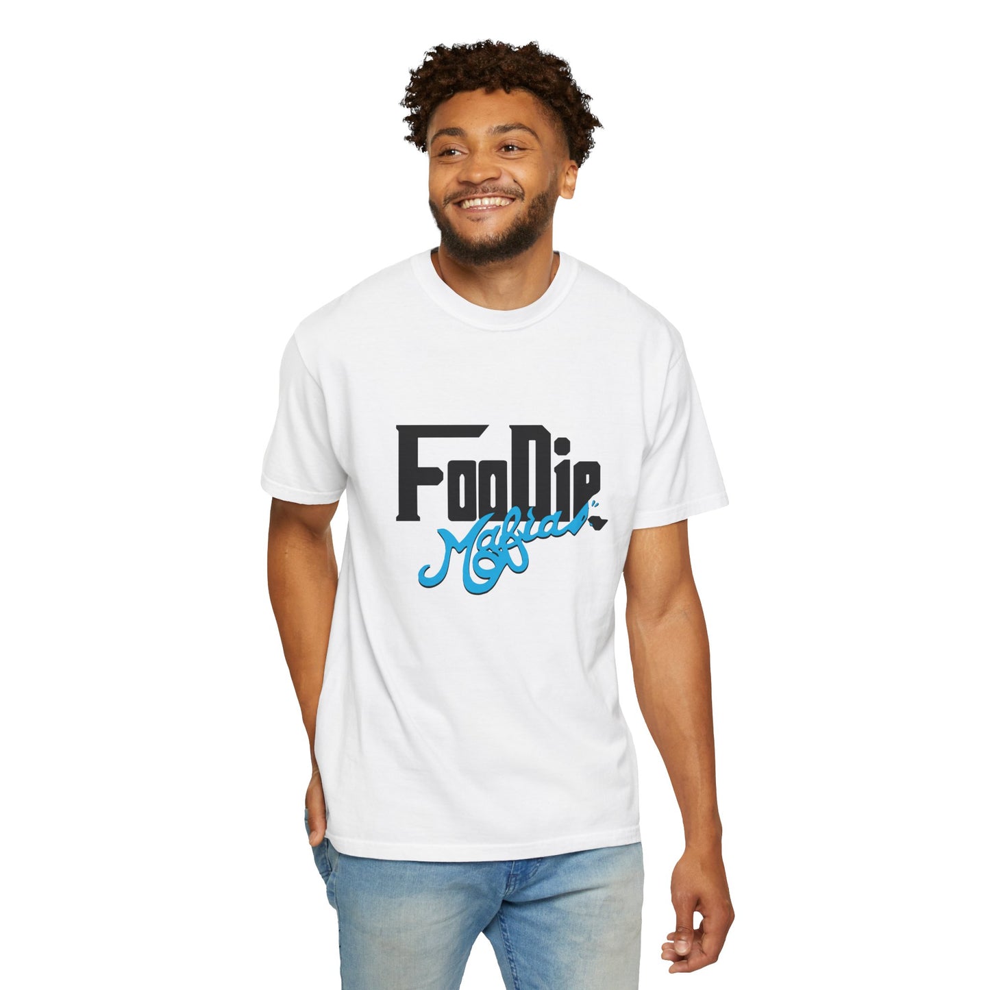 L.O.E.F Foodie Mafia Unisex Tee shirt (Sky Blue)