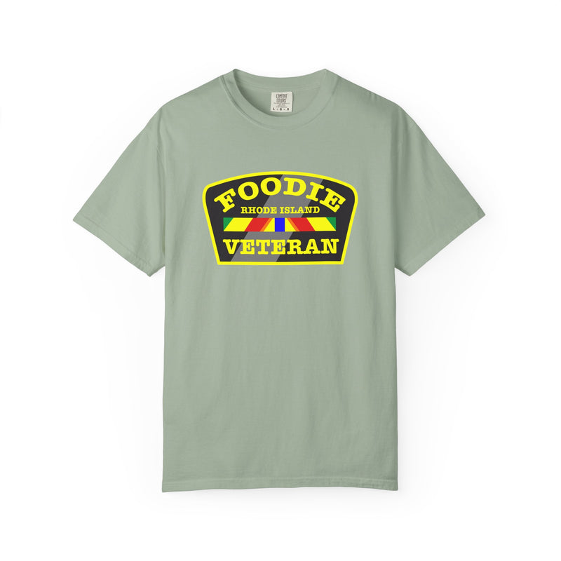 L.O.E.F Foodie Veteran RHODE ISLAND Unisex Tee Shirt (Yellow)