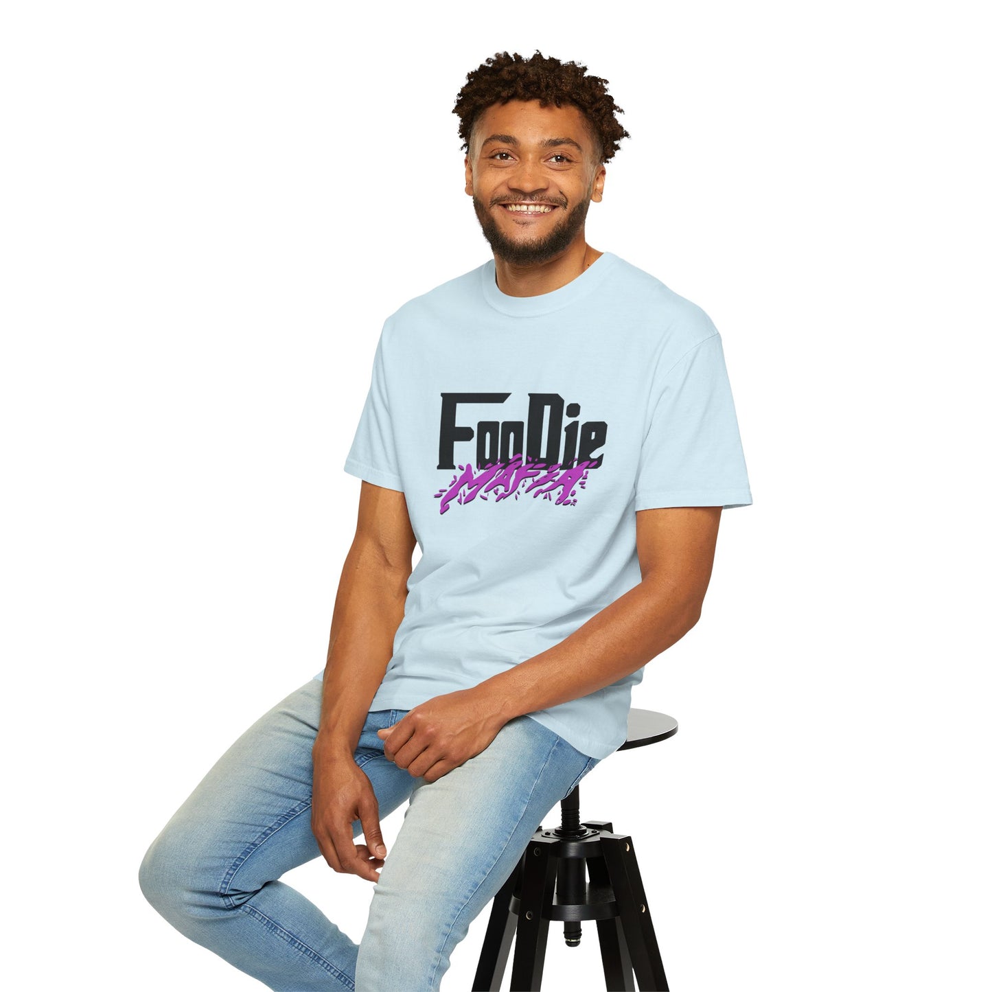 L.O.E.F Foodie Mafia Unisex Tee Shirt (Bright Purple)
