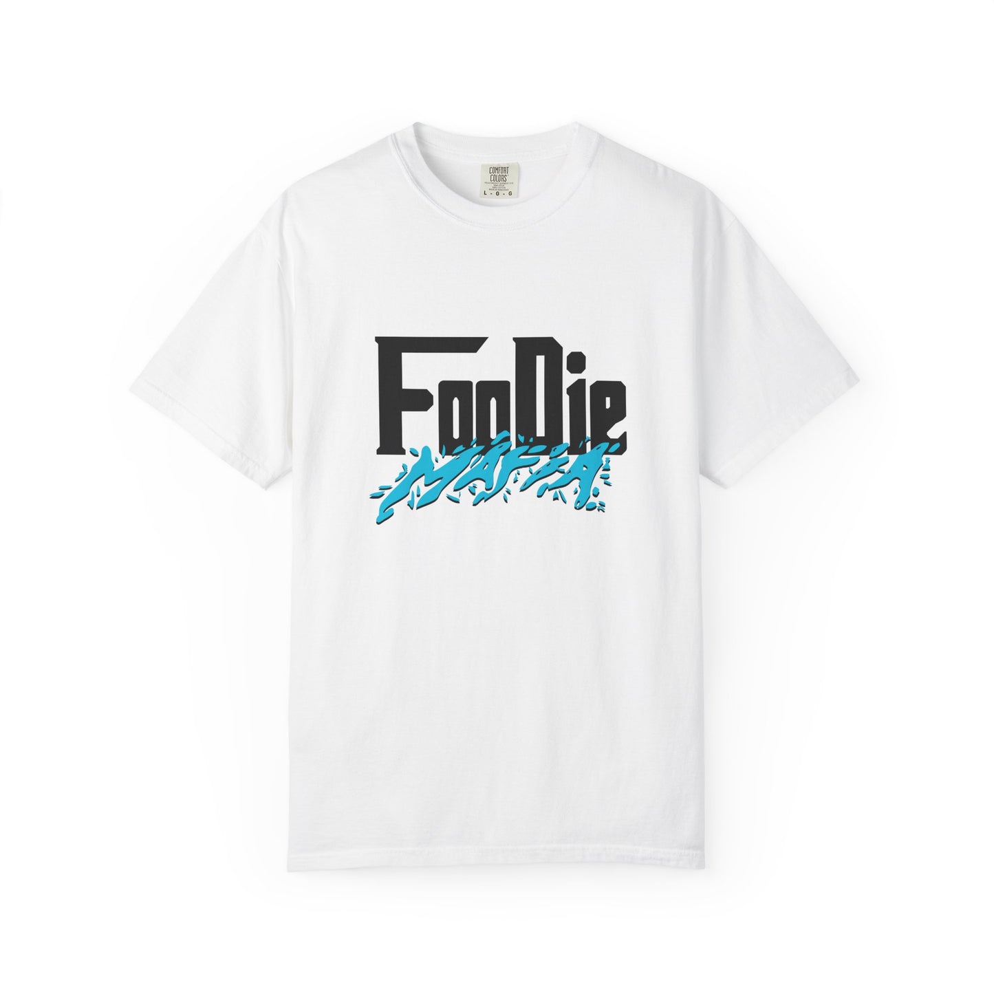 L.O.E.F Foodie Mafia Unisex Tee Shirt (Aqua Blue)