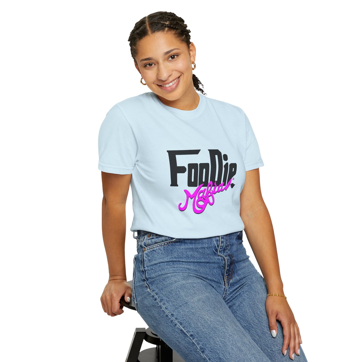 L.O.E.F Foodie Mafia Unisex Tee Shirt (Bright Purple)