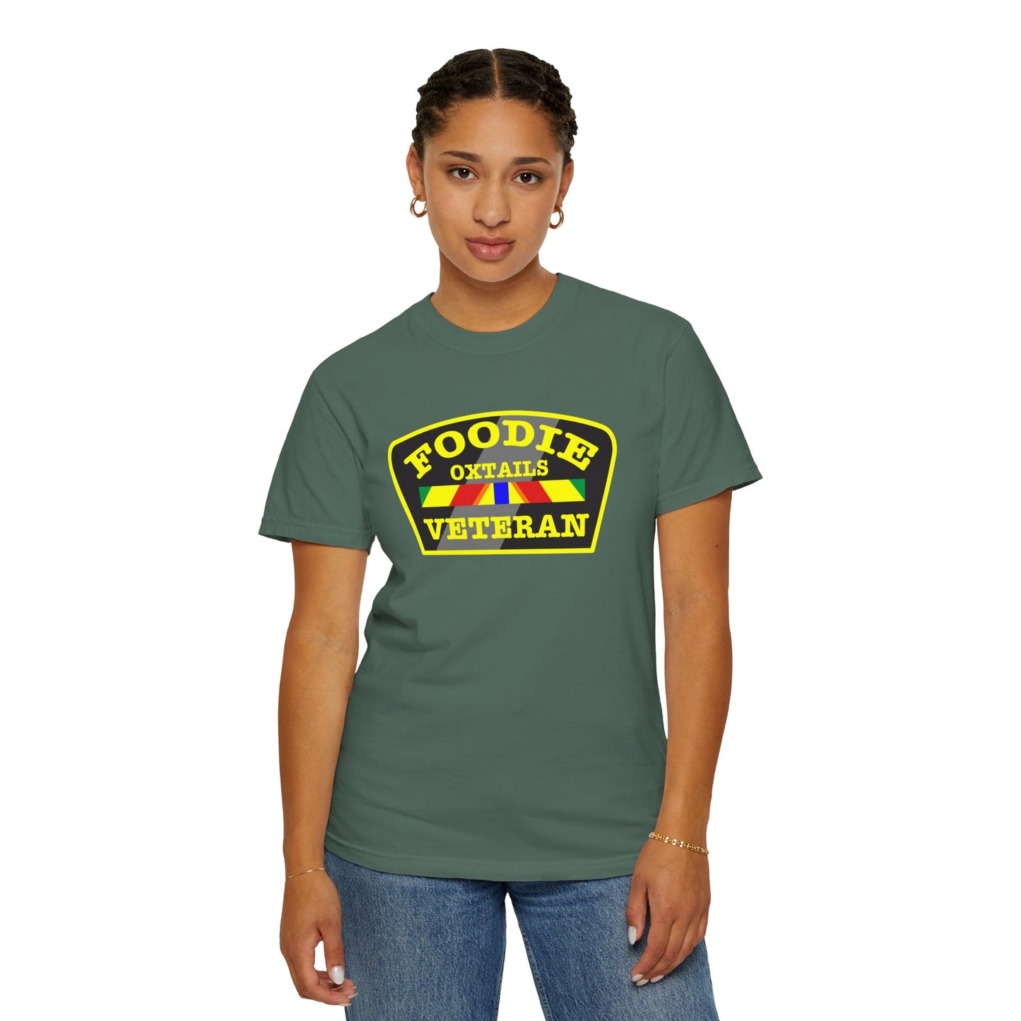 L.O.E.F Foodie Veteran OXTAILS Unisex Tee Shirt (Yellow)