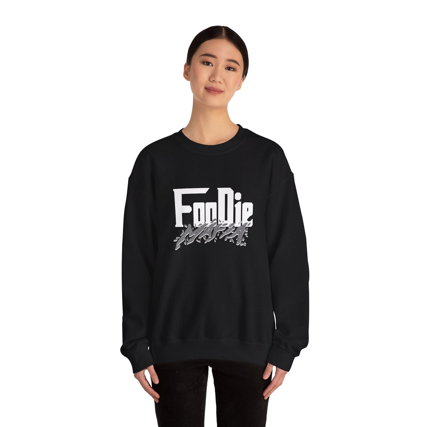 L.O.E.F White Foodie Mafia Unisex Sweatshirt (Grey)