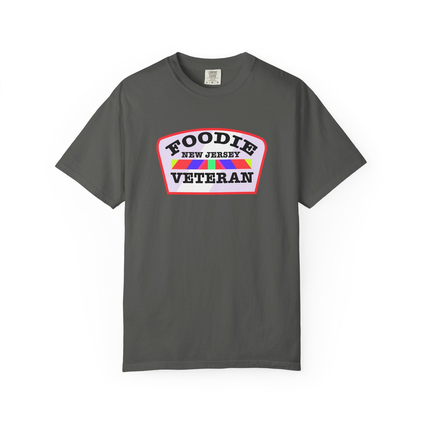 L.O.E.F Foodie Veteran NEW JERSEY Unisex Tee Shirt (Soft Pink)