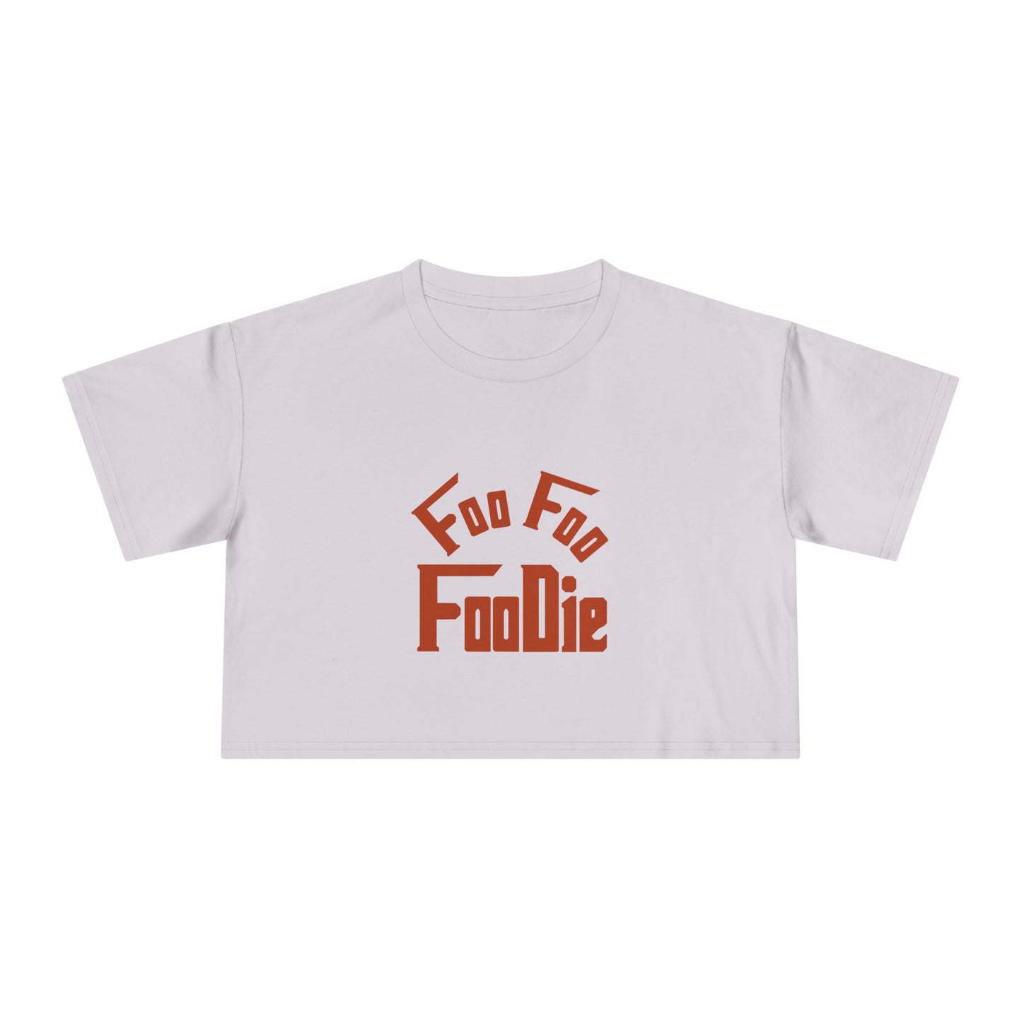 L.O.E.F Women Vegan Foodie Crop Tee (Rust)