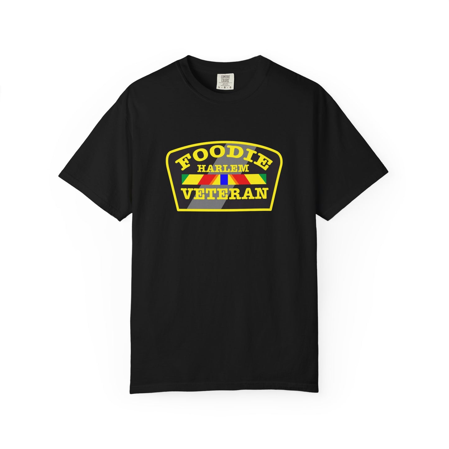 L.O.E.F Foodie Veteran HARLEM Unisex Tee Shirt (Yellow)