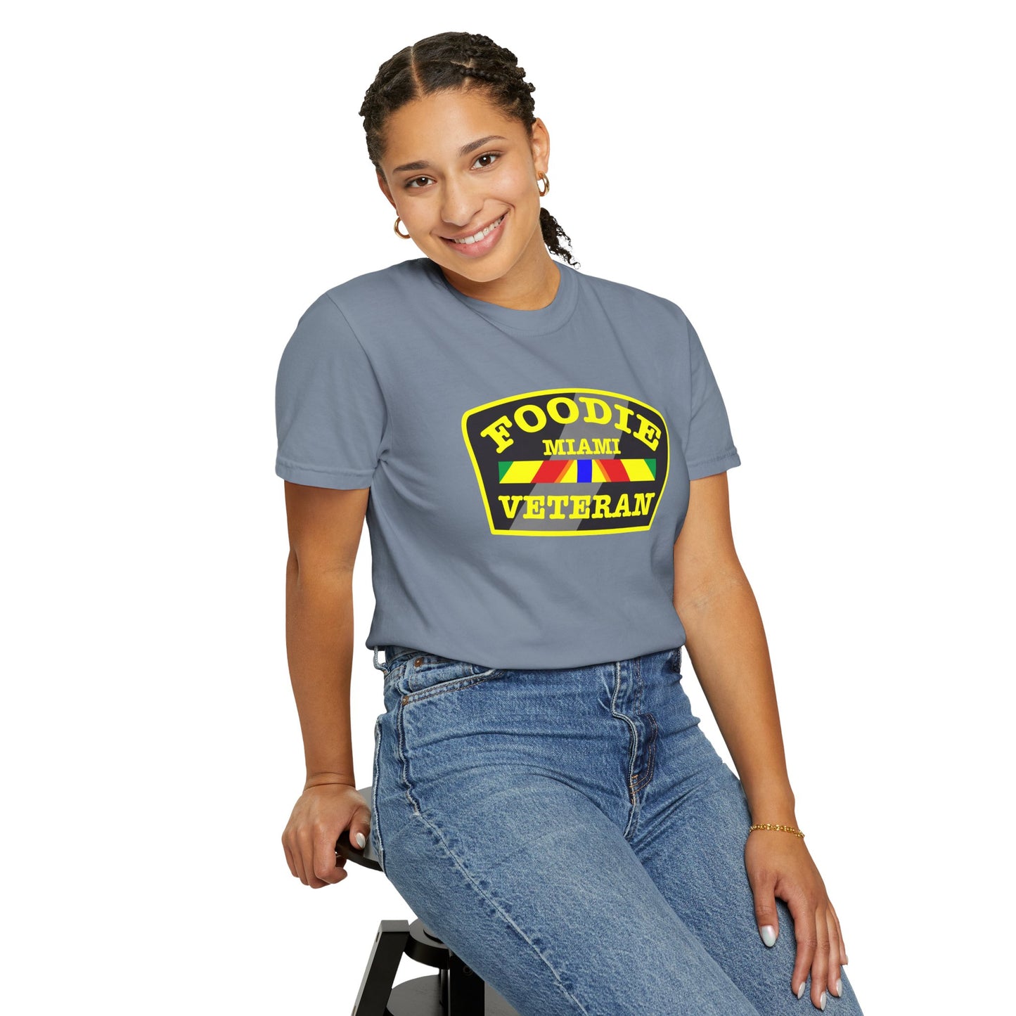 L.O.E.F Foodie Veteran MIAMI Unisex Tee Shirt (Yellow)