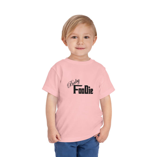 L.O.E.F Baby Foodie Toddler Short Sleeve Tee Shirt (Black)