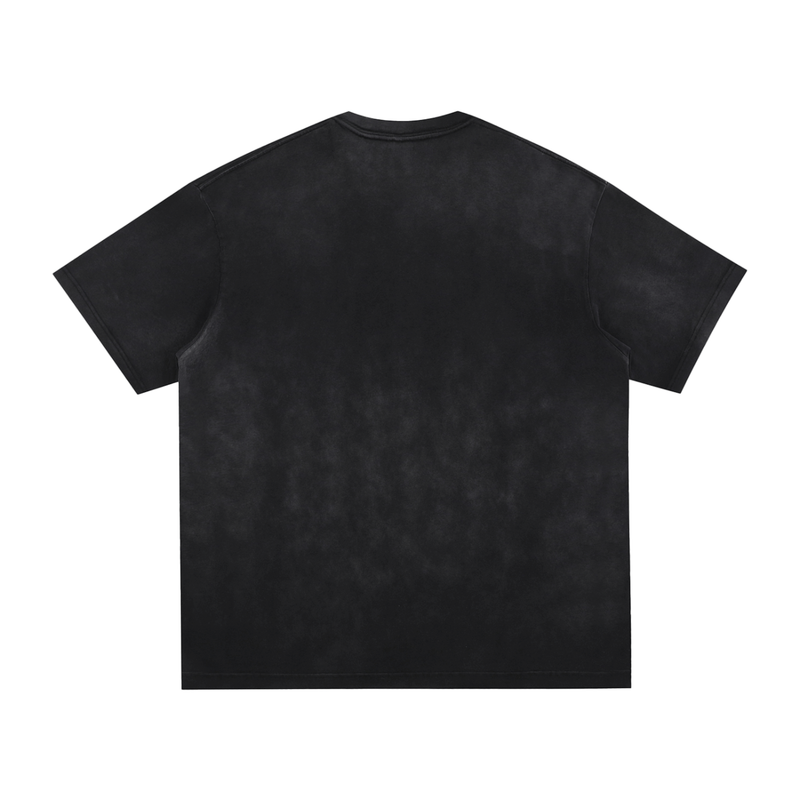 L.O.E.F. Life Oxtail Mafia Vintage Washed Hand-Frayed T-Shirt
