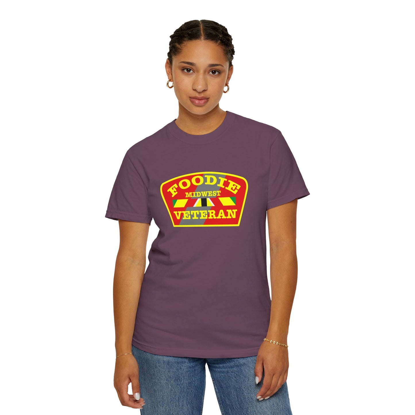 L.O.E.F Foodie Veteran MIDWEST Unisex Tee Shirt (Yellow)