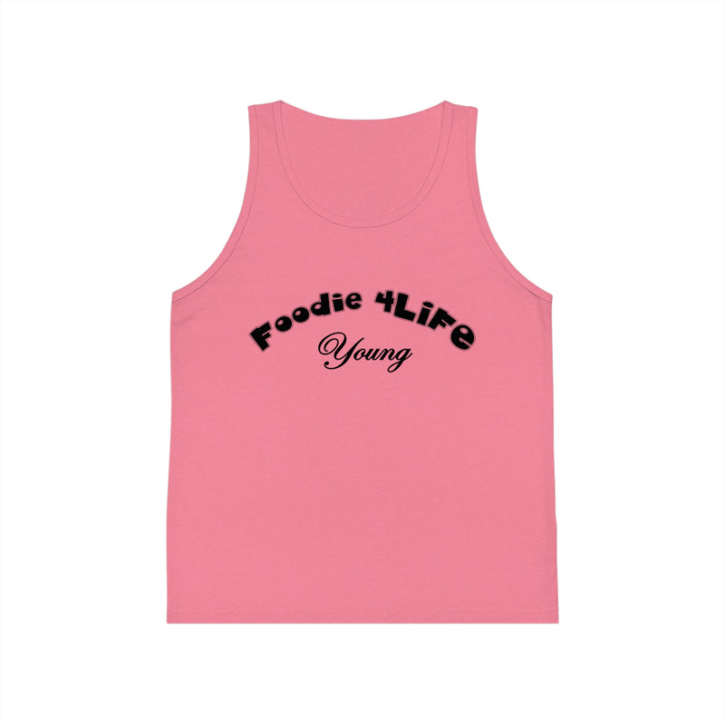 L.O.E.F Foodie 4Life Young Kid's Tank Top (Black)