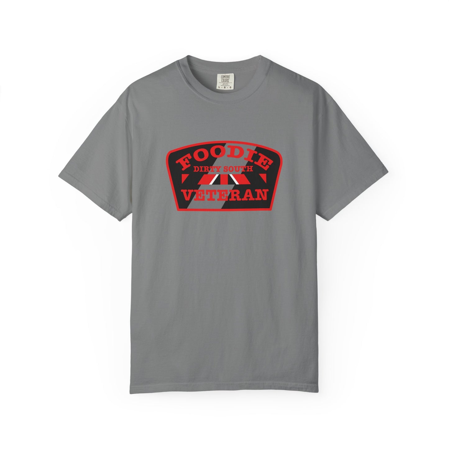 L.O.E.F Foodie Veteran DIRTY SOUTH Unisex Tee Shirt (Red)
