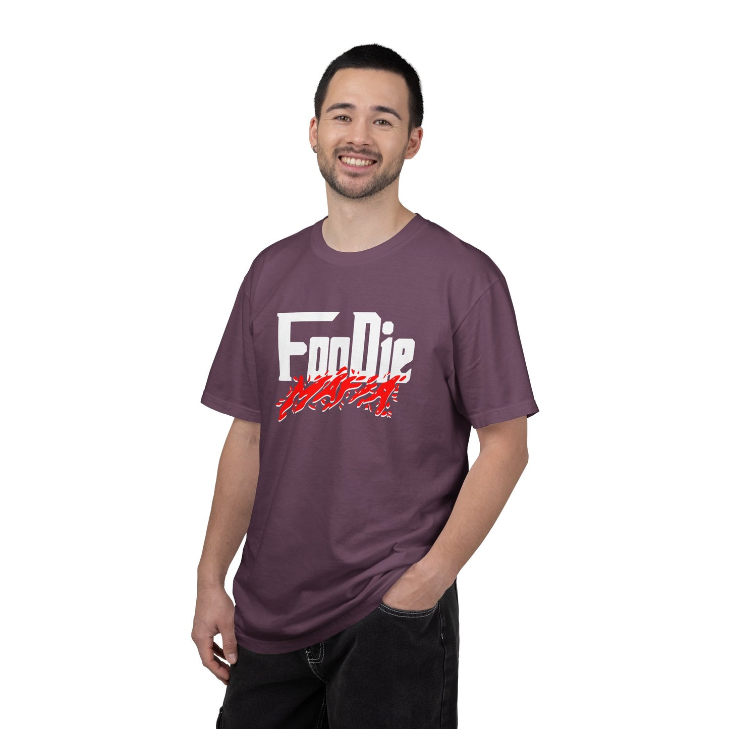 L.O.E.F Foodie Mafia Unisex Tee Shirt  (Red)