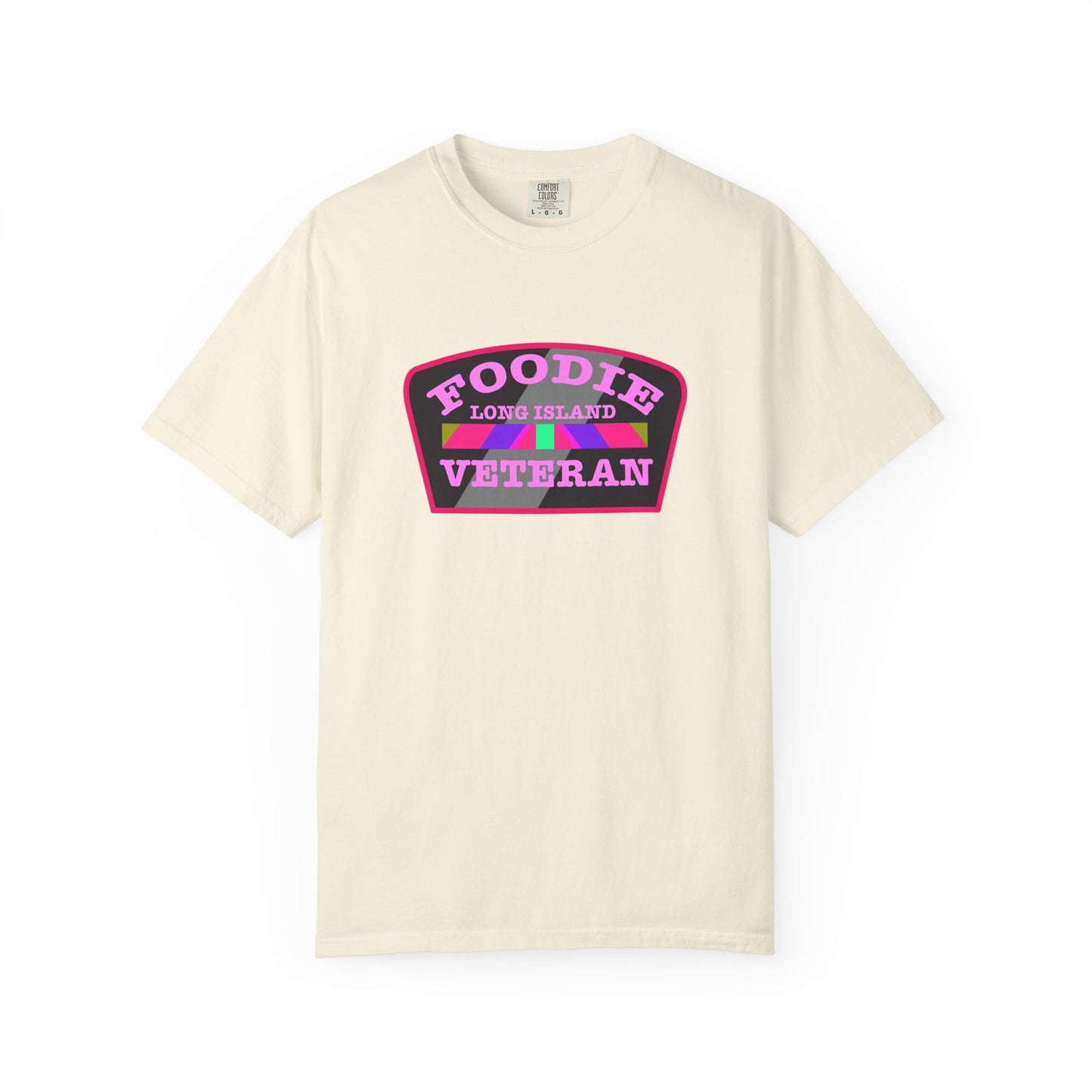 L.O.E.F Foodie Veteran Long Island Unisex Tee Shirt (Pink)