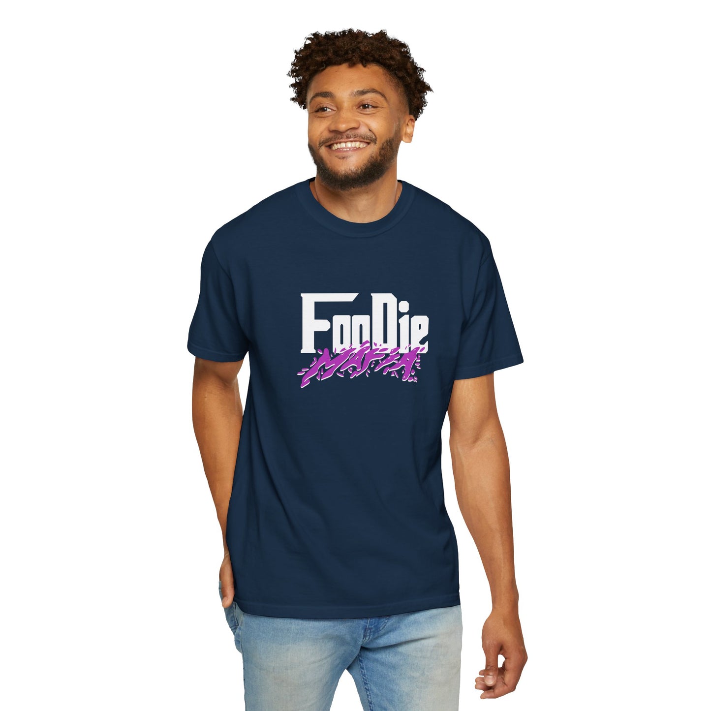 L.O.E.F White Foodie Mafia Tee Shirt (Purple)