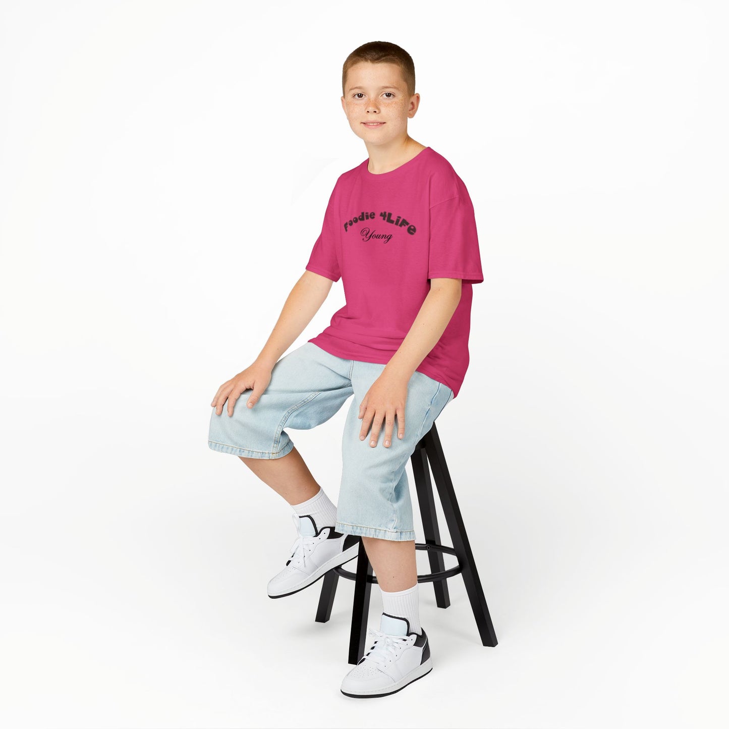 L.O.E.F Foodie 4Life Young Tee Shirt  (Black)