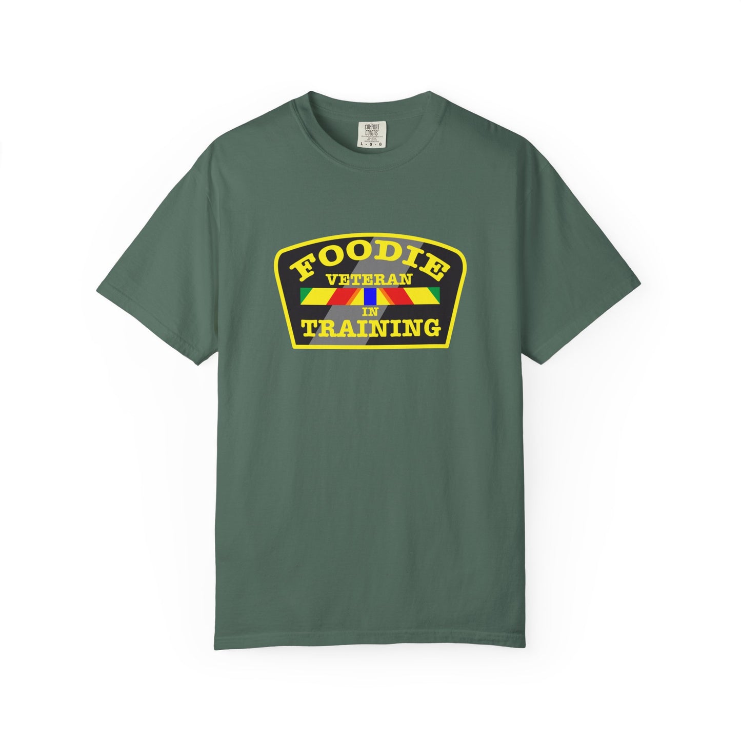L.O.E.F Foodie Veteran IN TRAINING Unisex Tee Shirt (Yellow)