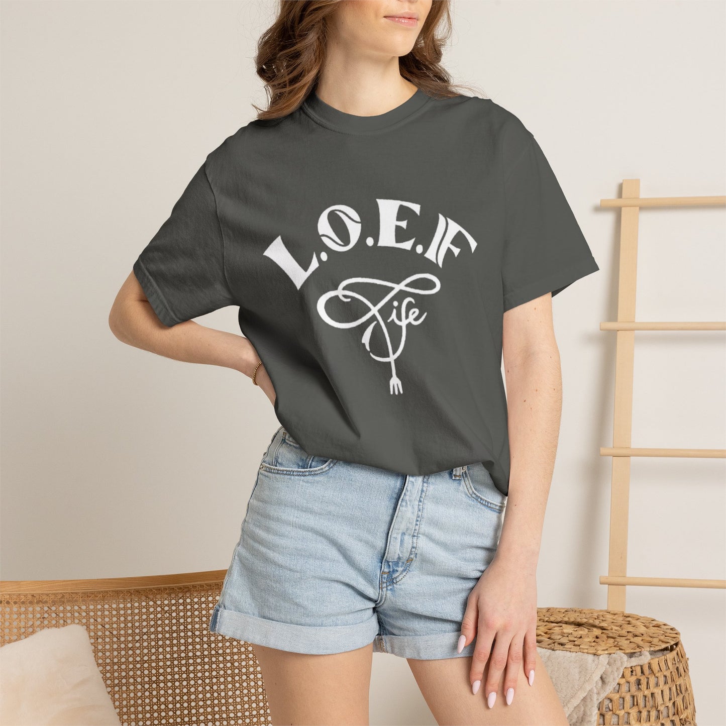 L.O.E.F Life Unisex Tee Shirt (White)