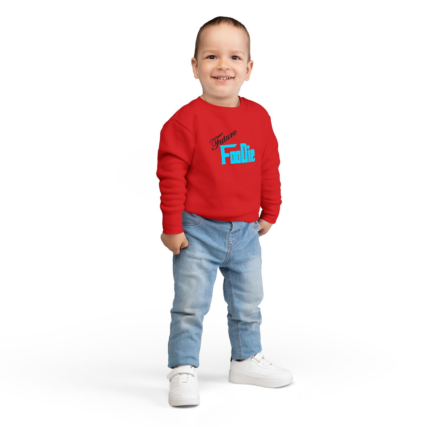 L.O.E.F Future Foodie Toddler Sweatshirt (Neon Blue)