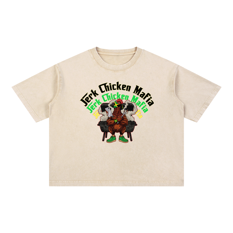 Mineral Wash Boxy Cotton T-Shirt