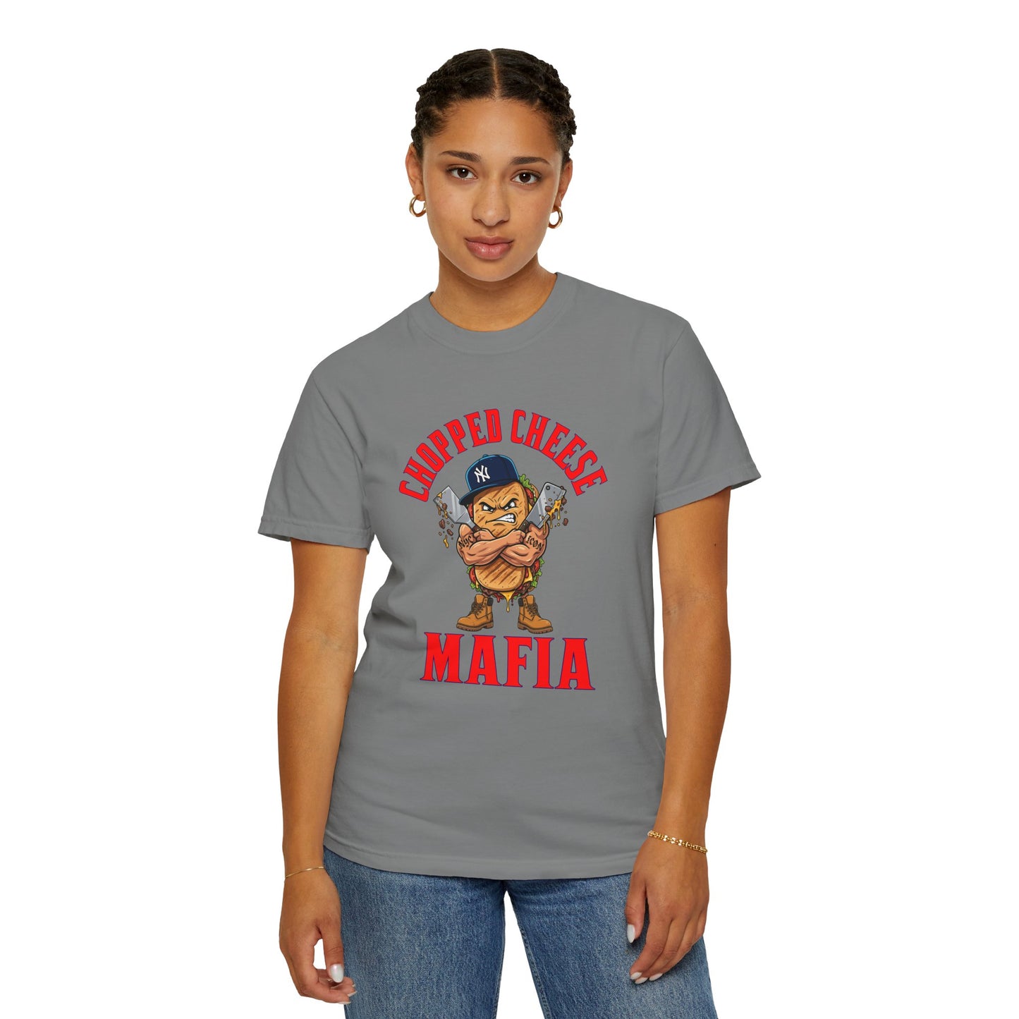 L.O.E.F Mafia Chopped Cheese Unisex Tee Shirt (Red)