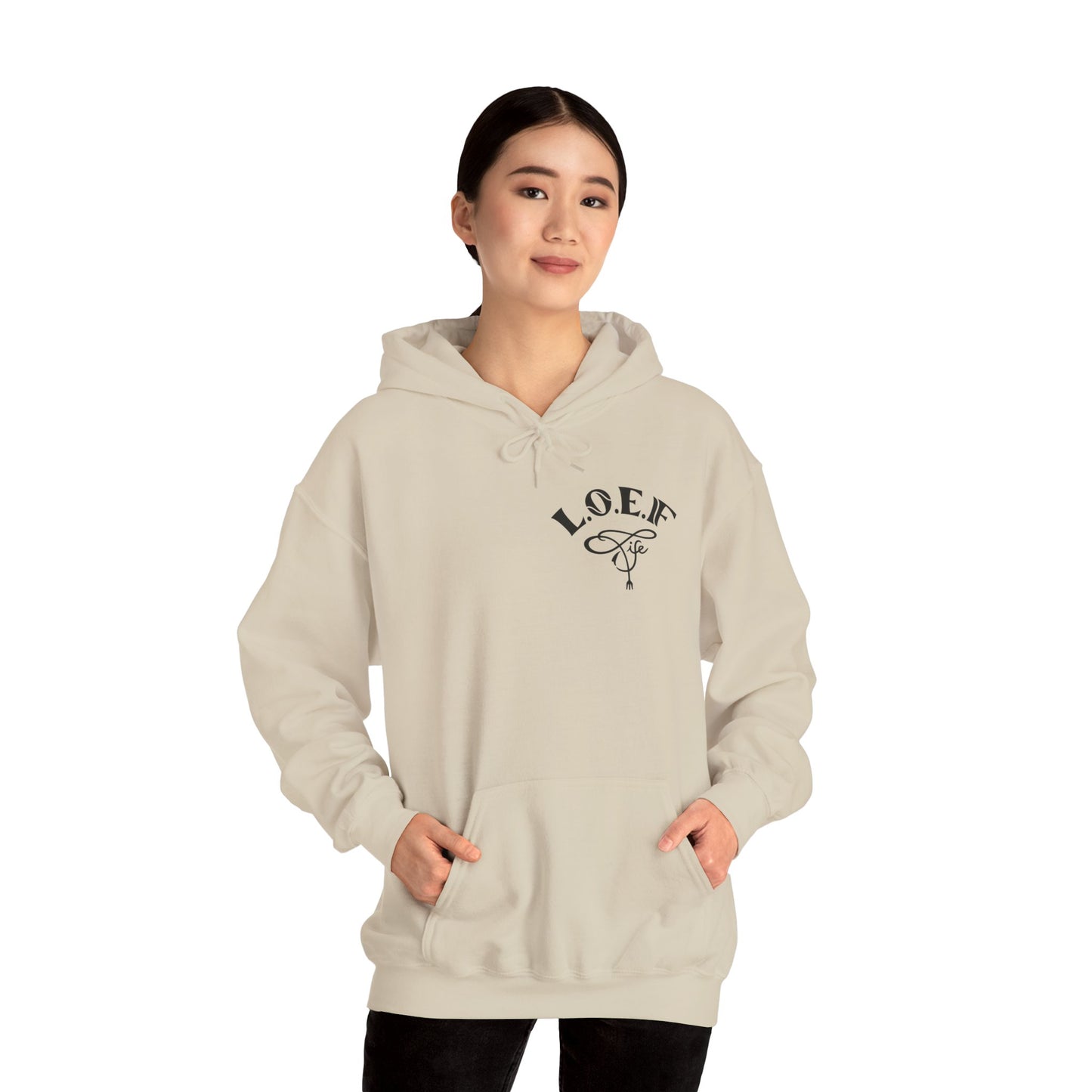 L.O.E.F Foodie 4Life Vegan Hoodie (Fiery Red)