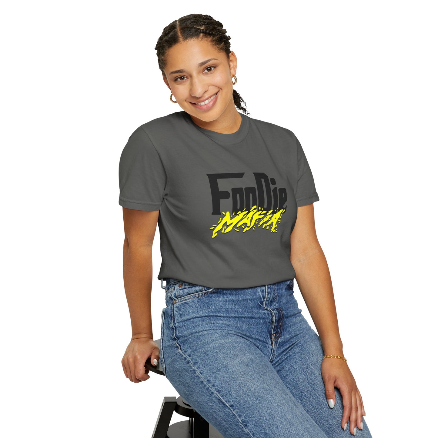 L.O.E.F Foodie Mafia Unisex Tee Shirt (Bright Yellow)