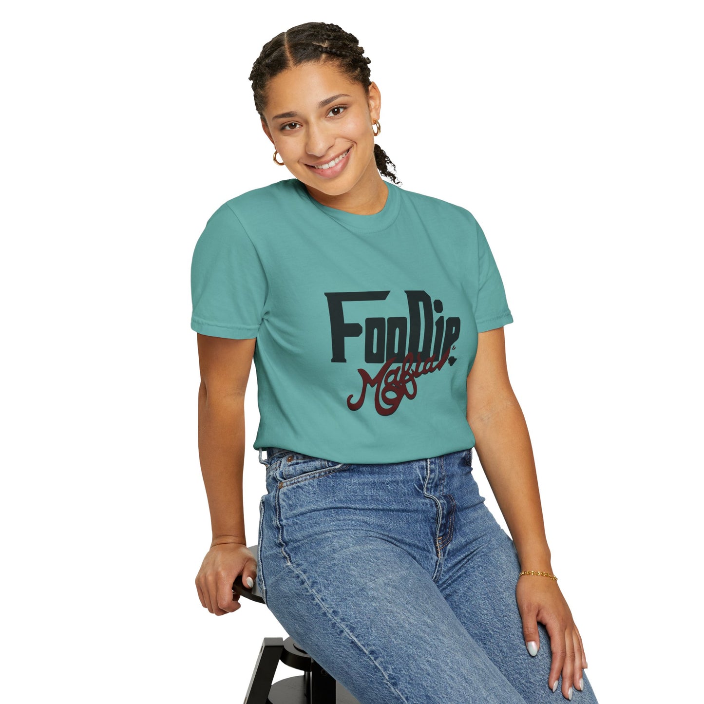 L.O.E.F Foodie Mafia Unisex Tee shirt (Maroon)