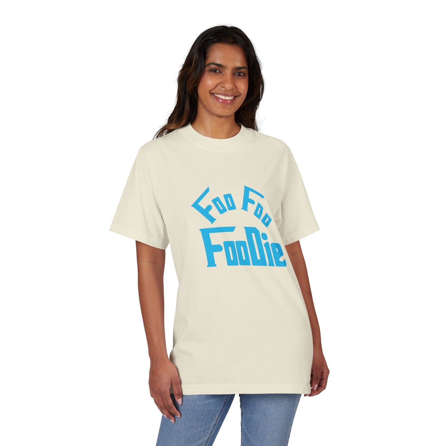 L.O.E.F Unisex FOO FOO FOODIE Tee Shirt (Sky Blue)