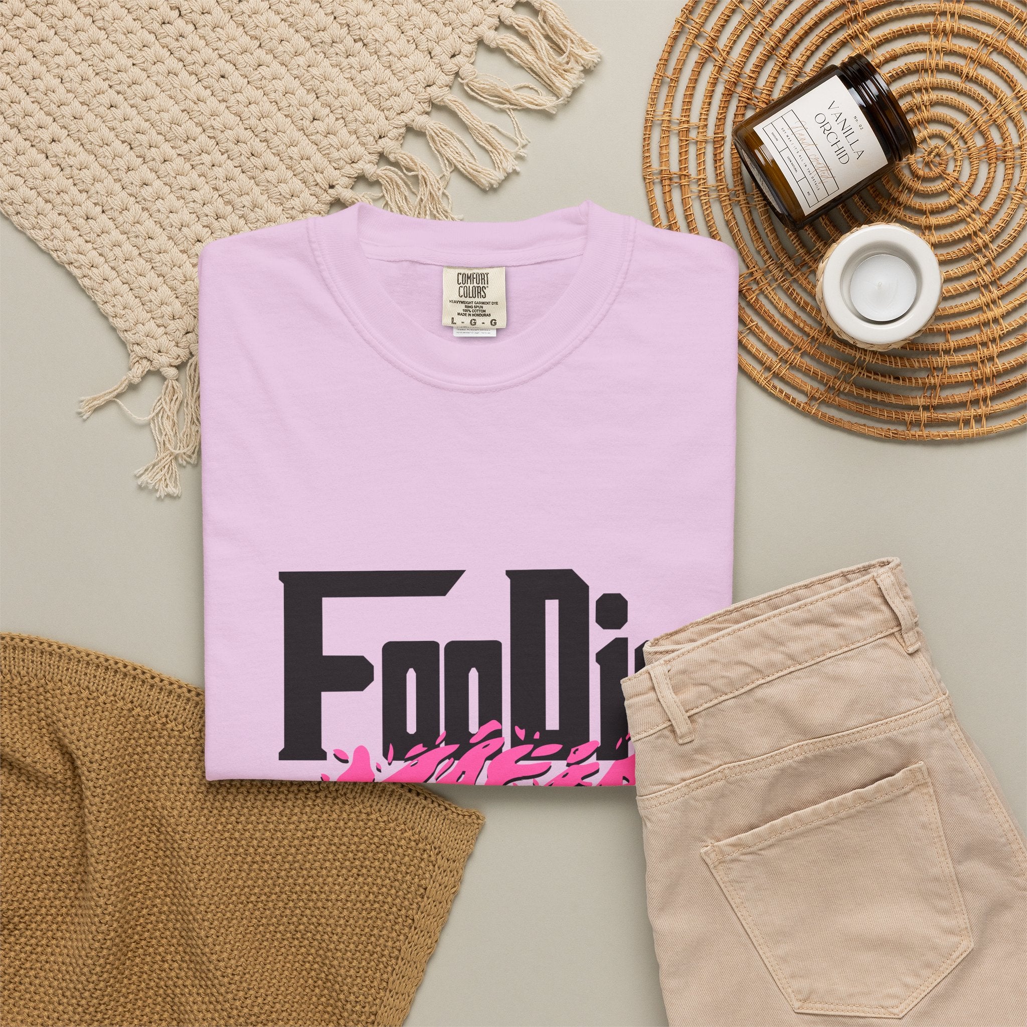 L.O.E.F Foodie Mafia Tee Shirt (Hot Pink)
