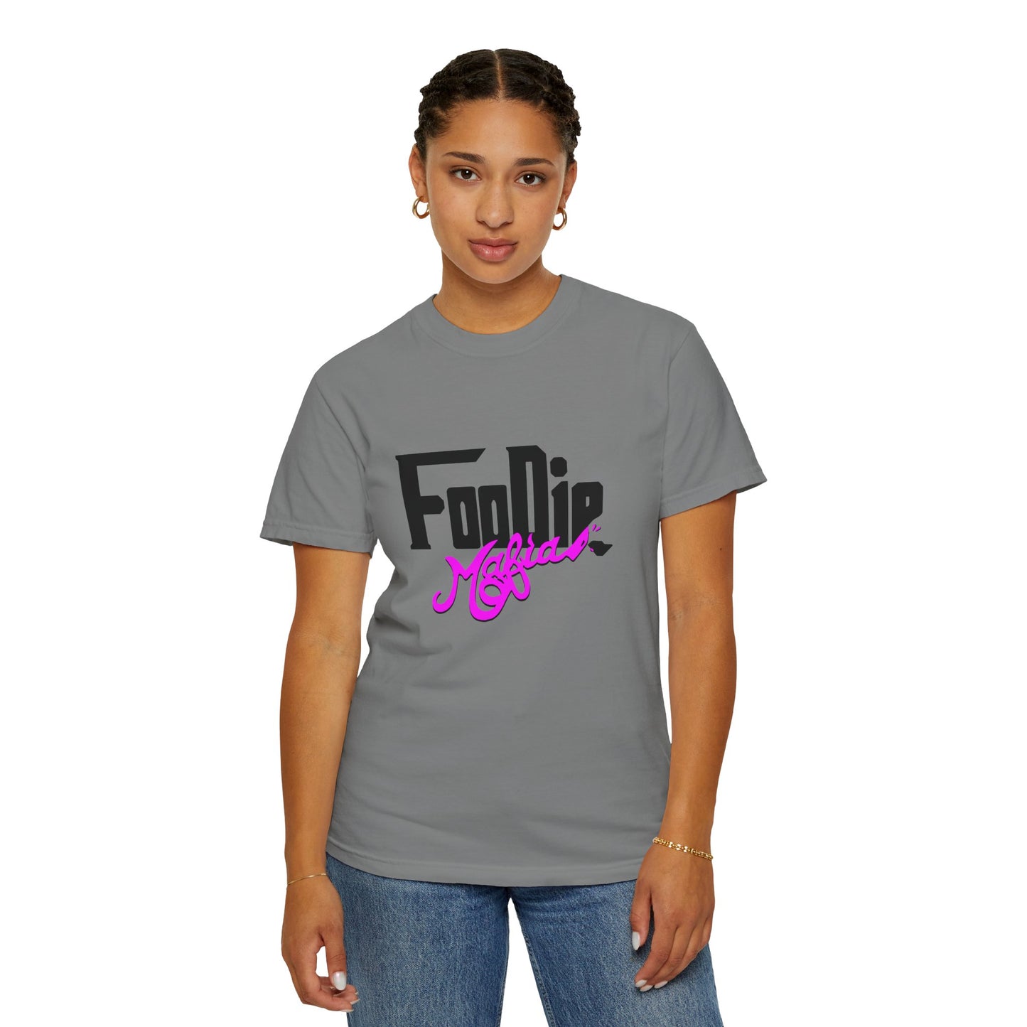L.O.E.F Foodie Mafia Unisex Tee Shirt (Bright Purple)