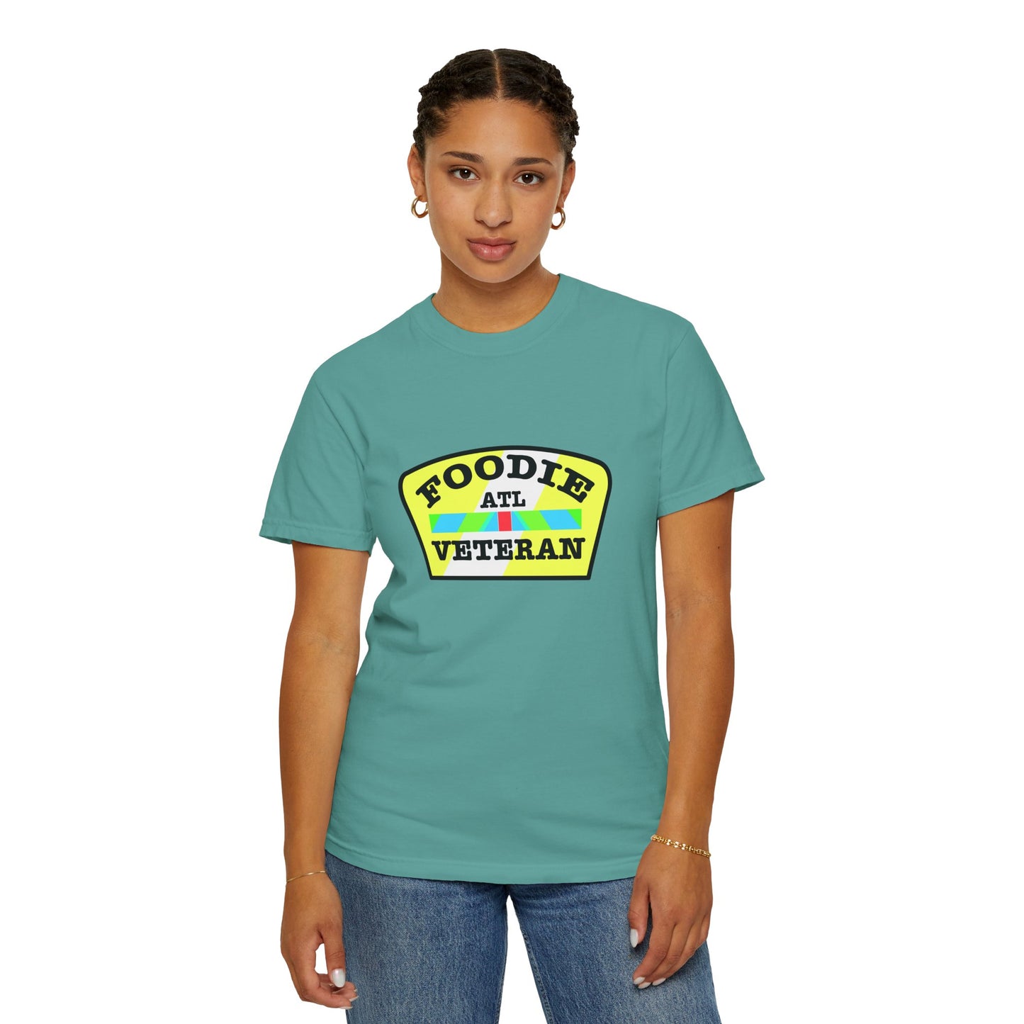 L.O.E.F Foodie Veteran ATL Unisex Tee Shirt (Yellow and Black)