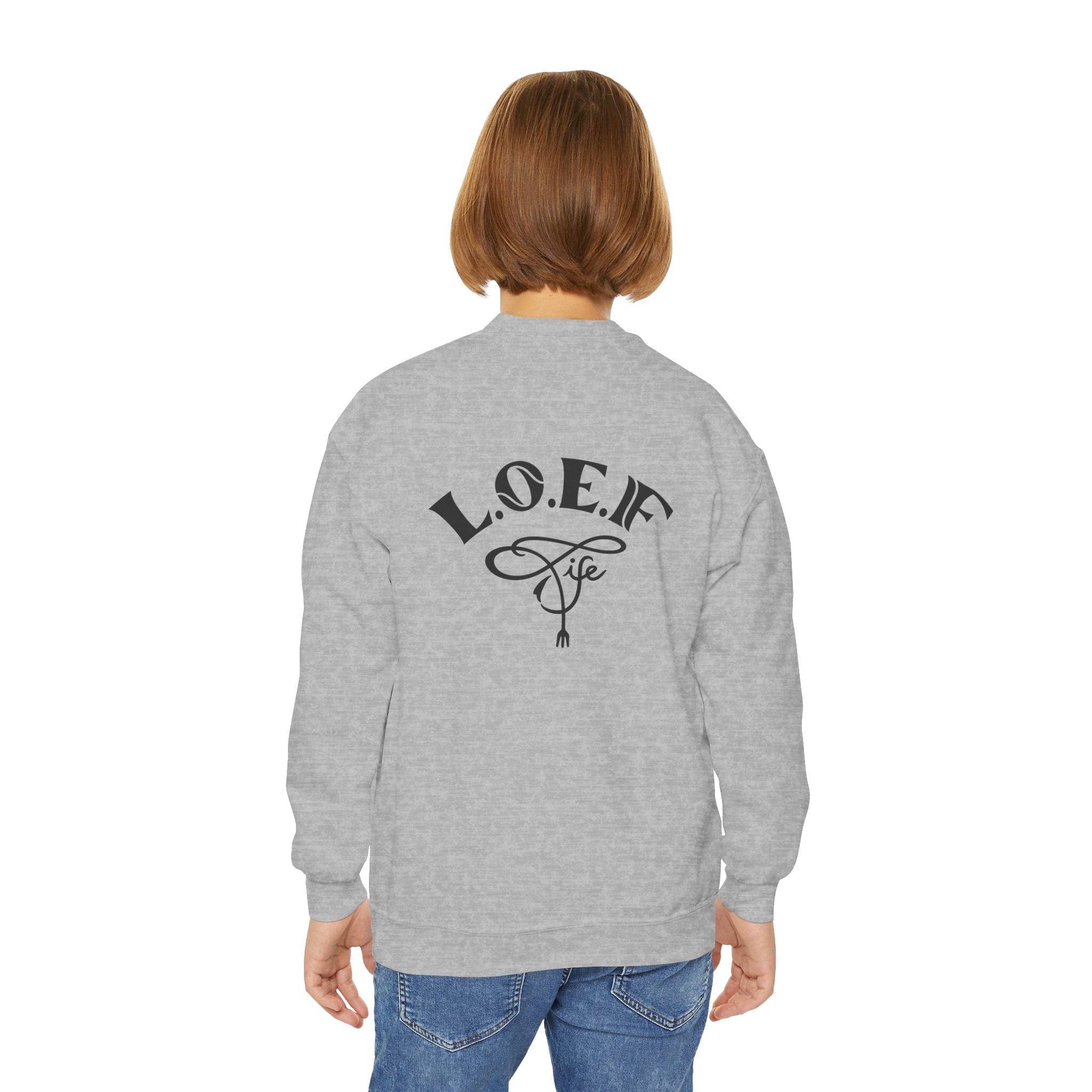 L.O.E.F Foodie 4Life Young Sweatshirt  (Black)