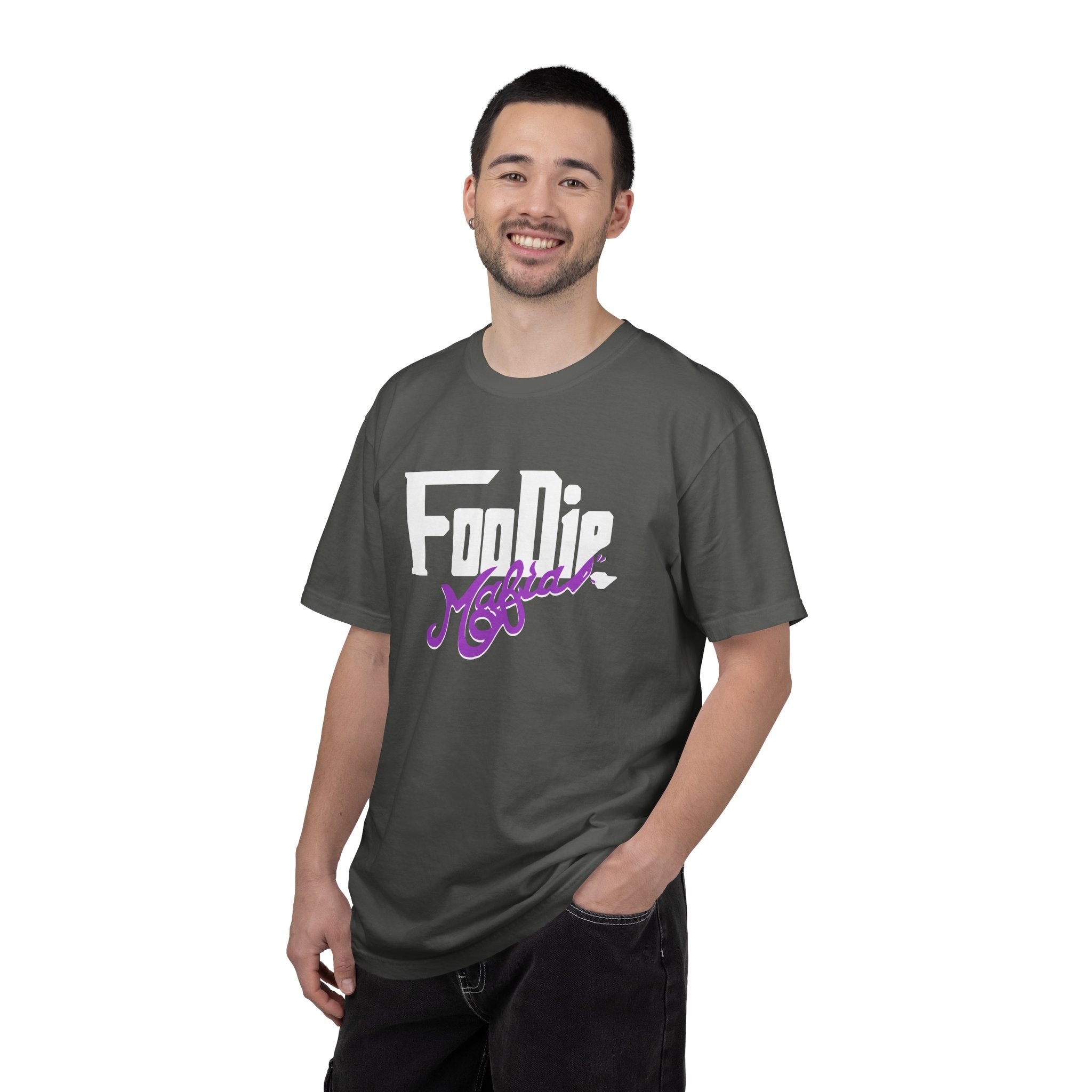 L.O.E.F Foodie Mafia Unisex Tee Shirt  (Purple)