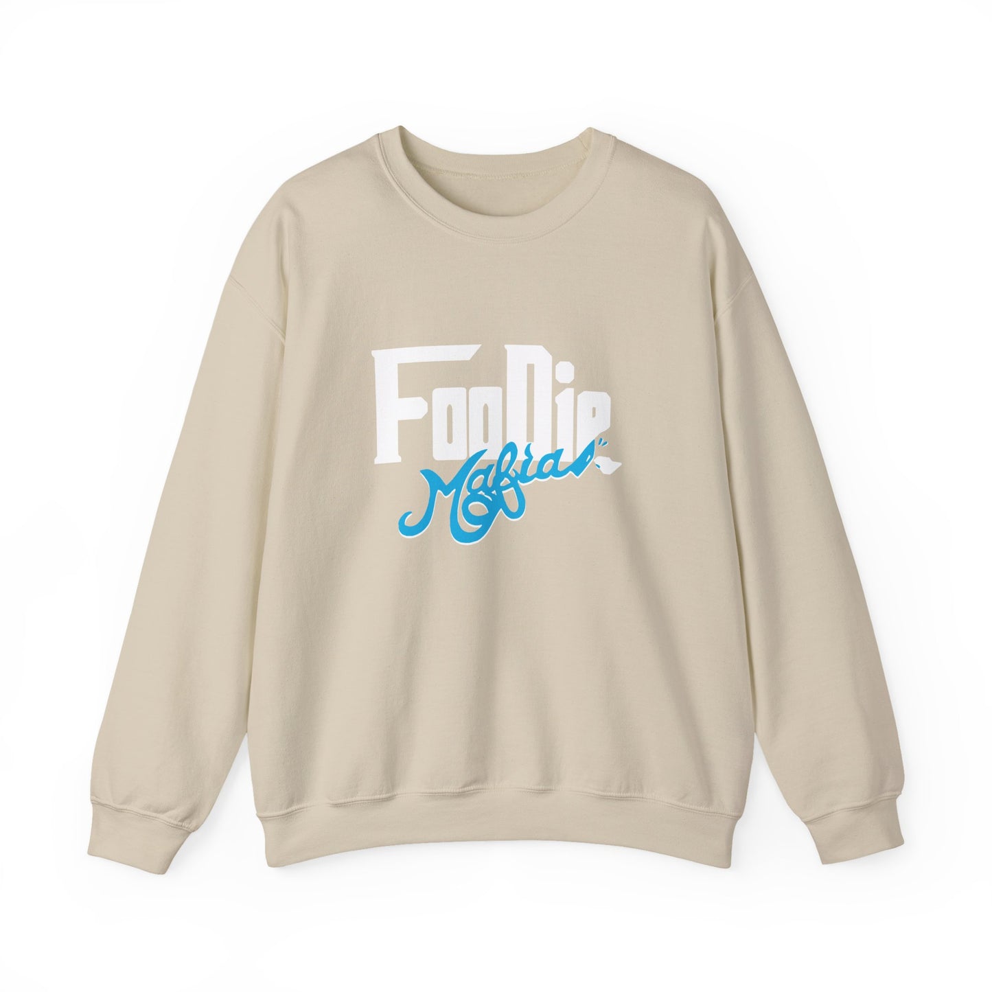 L.O.E.F White Foodie Mafia Unisex Sweatshirt (Apricot)