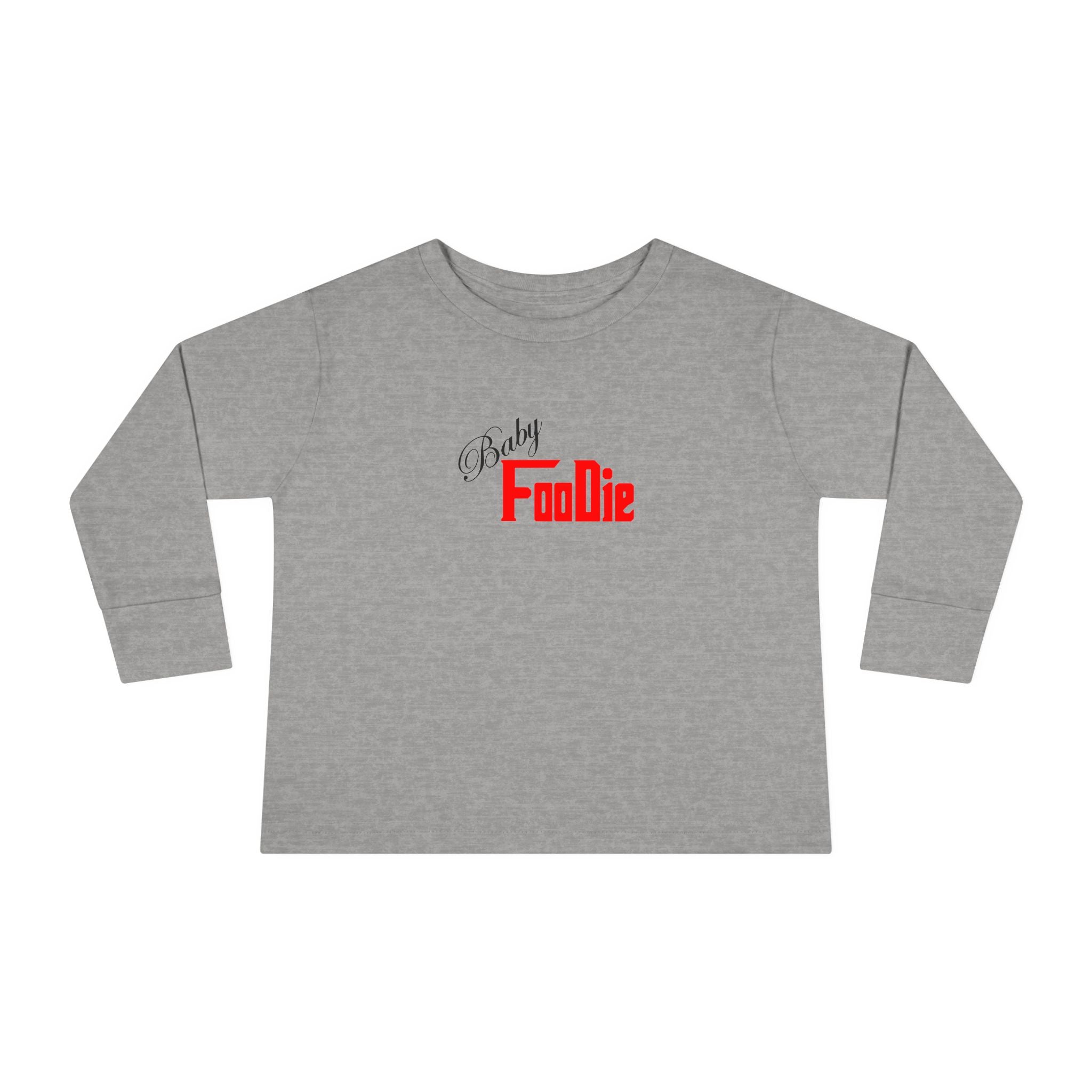 L.O.E.F Baby Foodie Toddler Long Sleeve Tee (Fiery Red)
