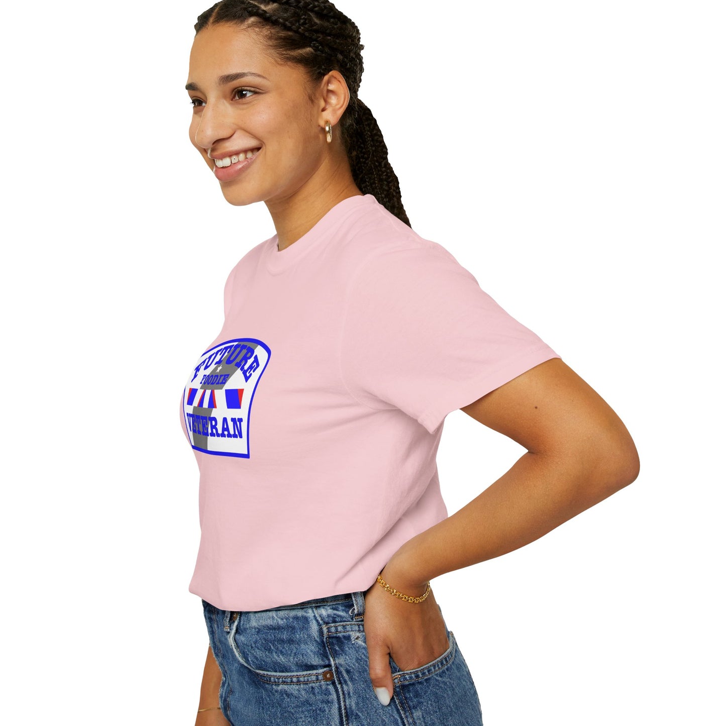 L.O.E.F Future Foodie Veteran Unisex Tee Shirt (Blue)